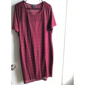 Forever 21 Burgundy Body Con Dress